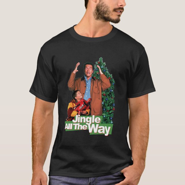 Camiseta JINGLE ALL THE WAY  THE PROMISED GIFT  Arnold Schw (Frente)