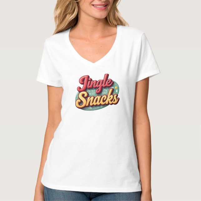 Camiseta Jingle all the way ....To my snacks (Frente)