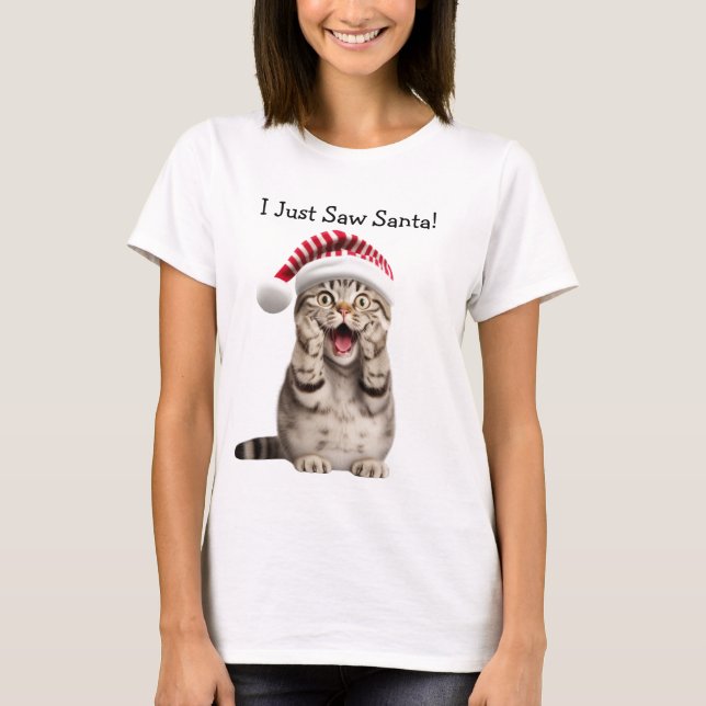 Camiseta Jingle Bell Purr Cat T Shirt (Frente)