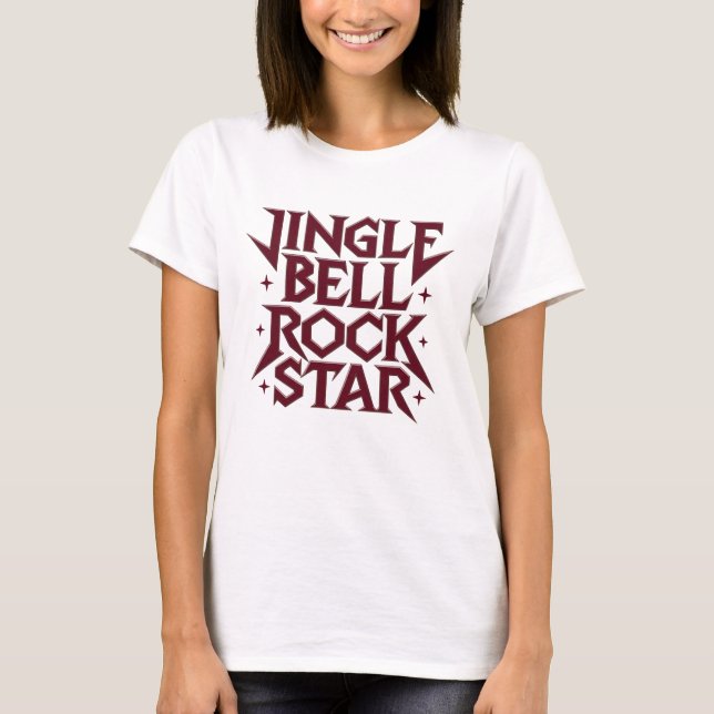 Camiseta Jingle Bell Rock Star (Frente)