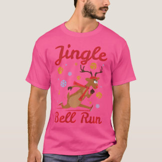 Camiseta Jingle Bell Run Reindeer Correndo