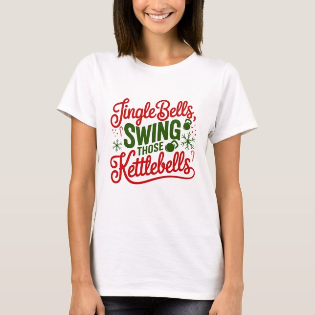 Camiseta Jingle Bells, Balançando Aqueles Trituradores (Frente)