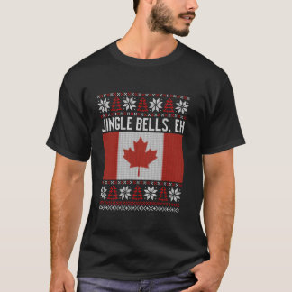 Camiseta Jingle Bells eh Funny Canadian Ugly Sweater Cristo