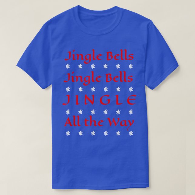 Camiseta Jingle Bells Feia de Natal (Frente do Design)