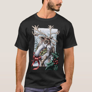 Camiseta Jingle Bells Holiday Reindeer
