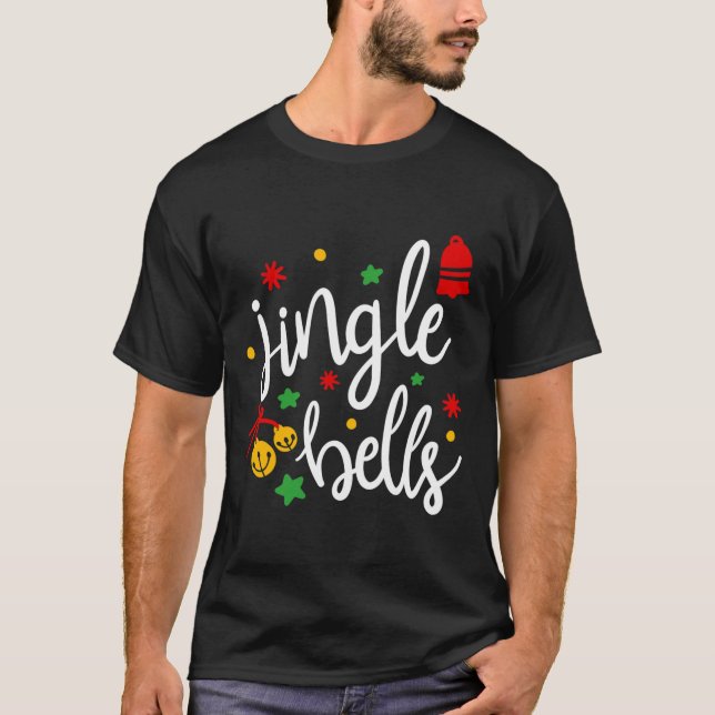 Camiseta Jingle Bells Jingle All The Way Xmas Gift Christma (Frente)