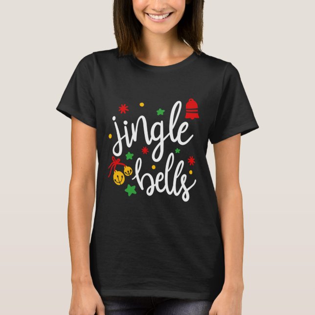 Camiseta Jingle Bells Jingle All The Way Xmas Gift Christma (Frente)