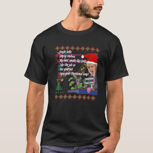 Camiseta Jingle Joe Empty Shelves Biden Papais noeis Anti-L (Frente)