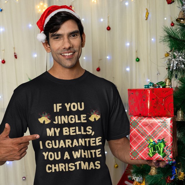 Camiseta Jingle My Bells Para Um Teto De Natal Branco (Criador carregado)