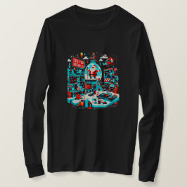 Camiseta Jingle para Papais noeis, Workshop de Xmas Hi-Tech