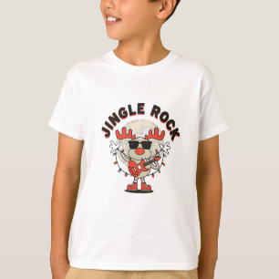 Camiseta Jingle Rock Legal Reindee com Violão e óculos de s