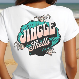Camiseta Jingle Shells - Praia da Vintage de Natal