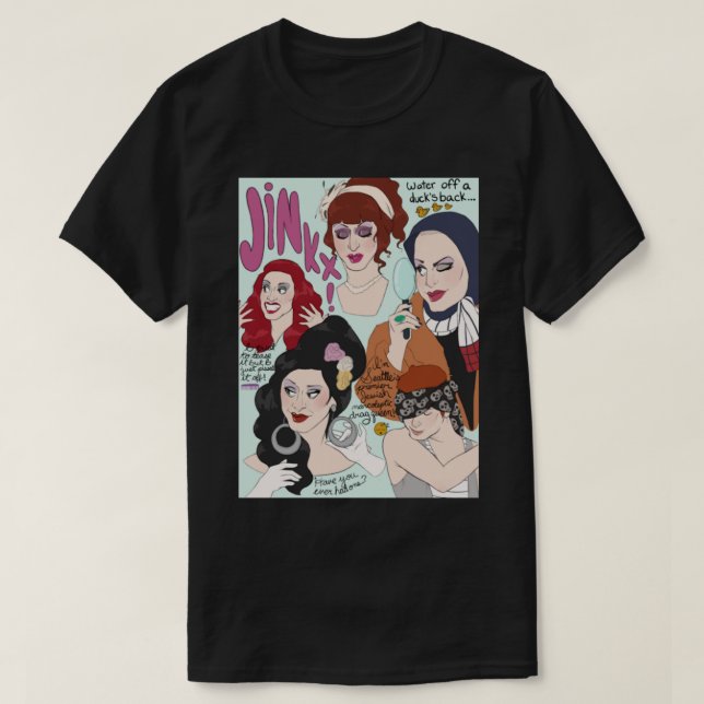 Camiseta Jinkx Monsoon Art (Frente do Design)