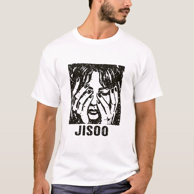 Camiseta JISOO – The Living End Style Illustration (Frente)