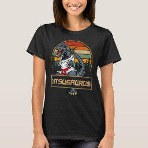 Camiseta Jitsusaurus Funny Jiu Jitsu T-Rex BJJ MMA Martial
