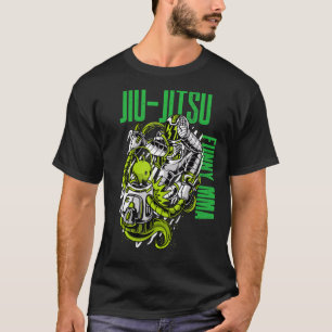 Camiseta Jiu Jitsu Alienígena Vs Astronauta Luta Contra MMA