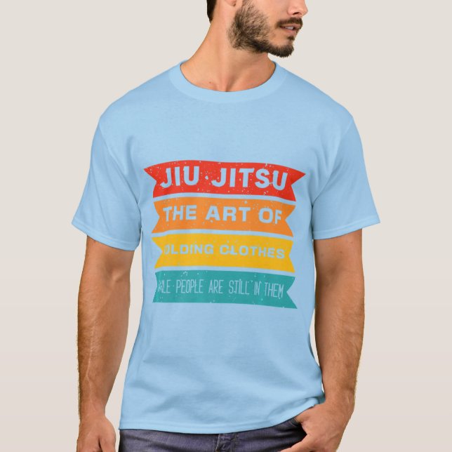 Camiseta Jiu Jitsu Arte De Roupas Dobradas Jujitsu (Frente)
