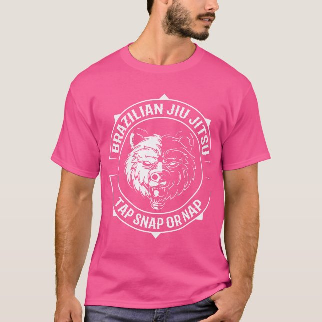 Camiseta Jiu Jitsu Bear - Jiu Jitsu - Bjj E Gra (Frente)