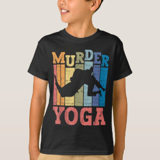Camiseta Jiu Jitsu Brasileiro Assassinato Yoga Engraçado BJ