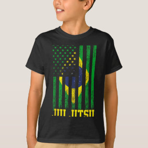 Camiseta Jiu Jitsu Brasileiro BJJ Brasil Estados Unidos Ban