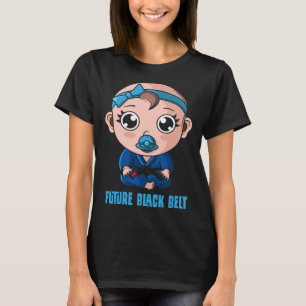 Camiseta Jiu Jitsu Brasileiro BJJ e Grappling Bebê Preto