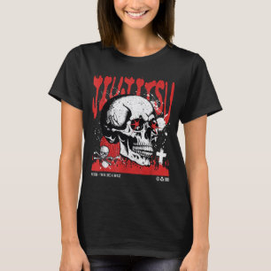 Camiseta Jiu Jitsu Brasileiro __ Caveira de Lutador de MMA