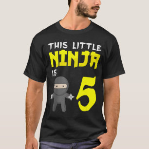 Camiseta Jiu-Jitsu Brasileiro_ Este pequeno ninja tem 5 ano
