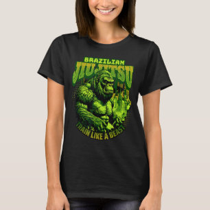 Camiseta Jiu Jitsu Brasileiro __ Lutador de MMA Gorila Giga