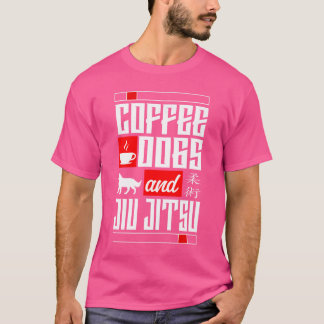 Camiseta Jiu Jitsu Café Cachorro Cachorros Cachorros E Jiu-