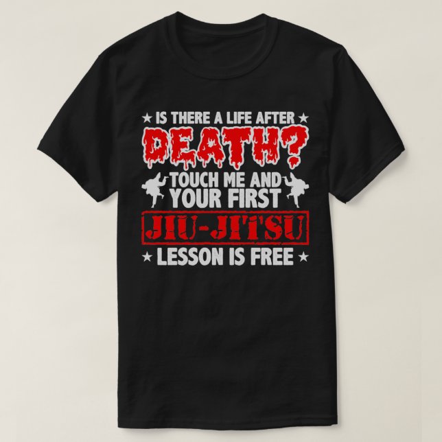 Camiseta Jiu Jitsu, campeã brasileira de luta contra as art (Frente do Design)