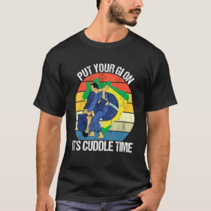 Camiseta Jiu Jitsu cita retrô colocando seu Gi em sua chara