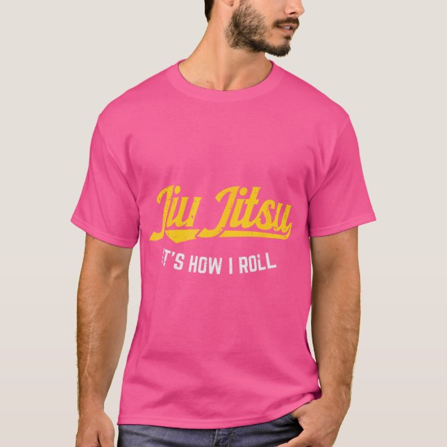 Camiseta Jiu Jitsu Como Eu Roll Funny Bjj Treinando Marcial (Frente)