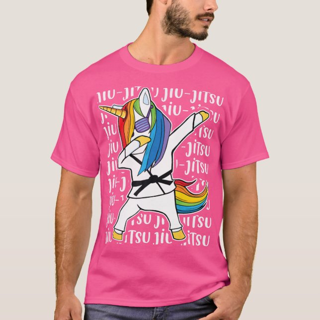 Camiseta Jiu Jitsu Dabbing Unicorn Shirt - Jiu Jitsu (Frente)