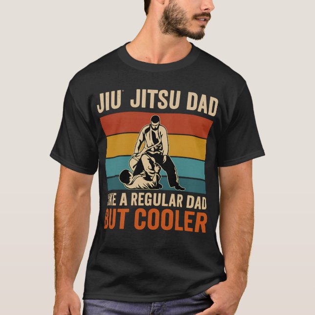 Camiseta Jiu Jitsu Dad Like A Regular Dad But Cooler Funny  (Frente)