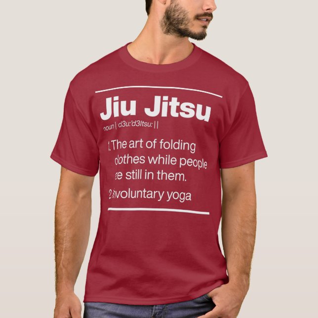 Camiseta Jiu Jitsu Definição De Dicionário Ioga Involuntári (Frente)