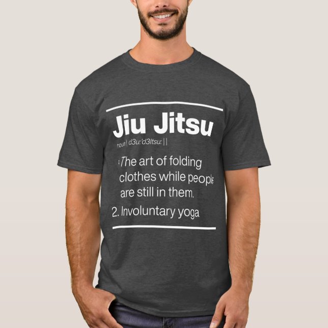Camiseta Jiu Jitsu Definição De Dicionário Ioga Involuntári (Frente)