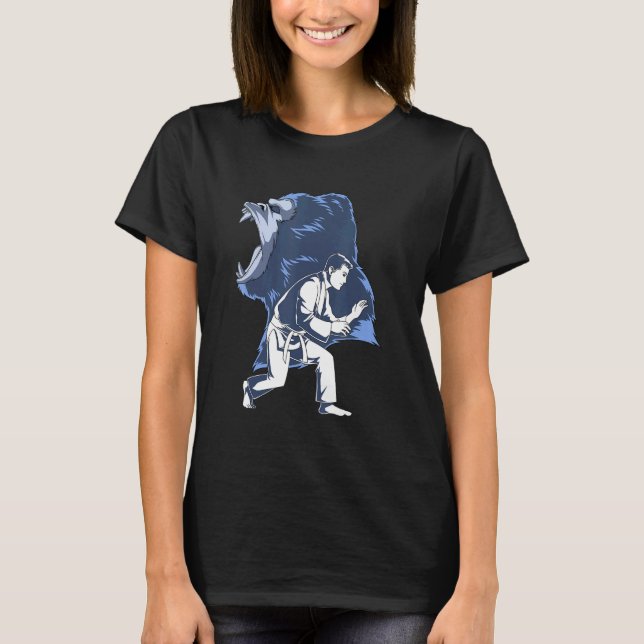 Camiseta Jiu Jitsu E Gorilla Grappling (Frente)