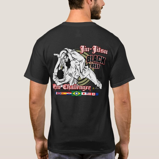 Camiseta Jiu-Jitsu embandeira a estrela…!!! (Verso)