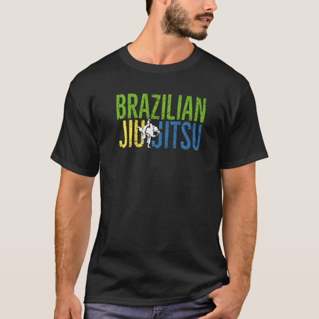 Camiseta Jiu Jitsu Fighter Brasileiro Jiu Jitsu Tactical Hu (Frente)