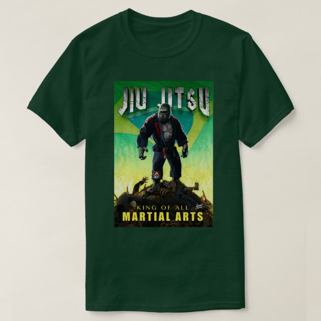 Camiseta Jiu Jitsu Gorilla Destroyer 1 (Frente do Design)