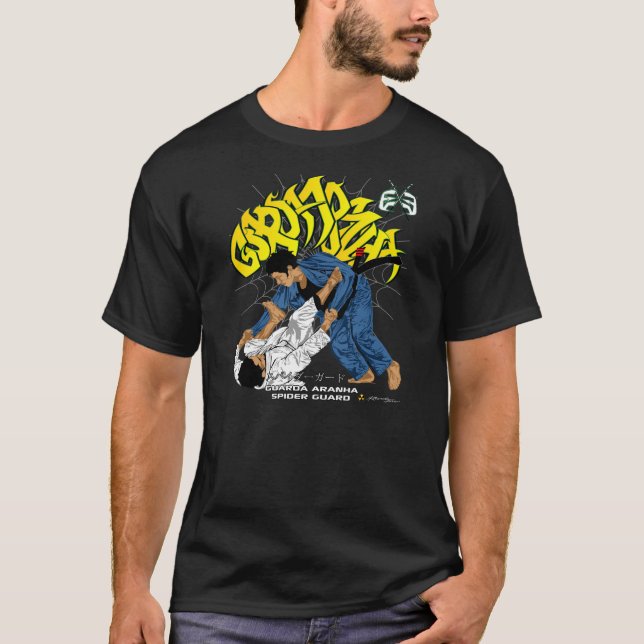 Camiseta Jiu-Jitsu Guarda Aranha - guarda da aranha (Frente)