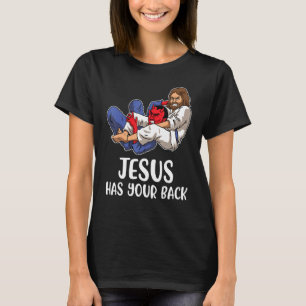 Camiseta Jiu Jitsu Jesus Tem Suas Costas Bjj Brazilian Jiu