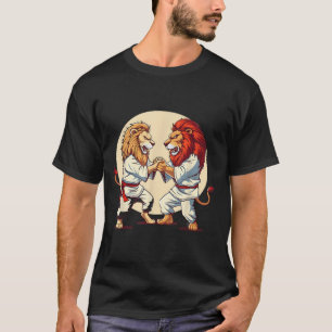 Camiseta Jiu-Jitsu Leão Amante Taekwondo Judo Kung Fu