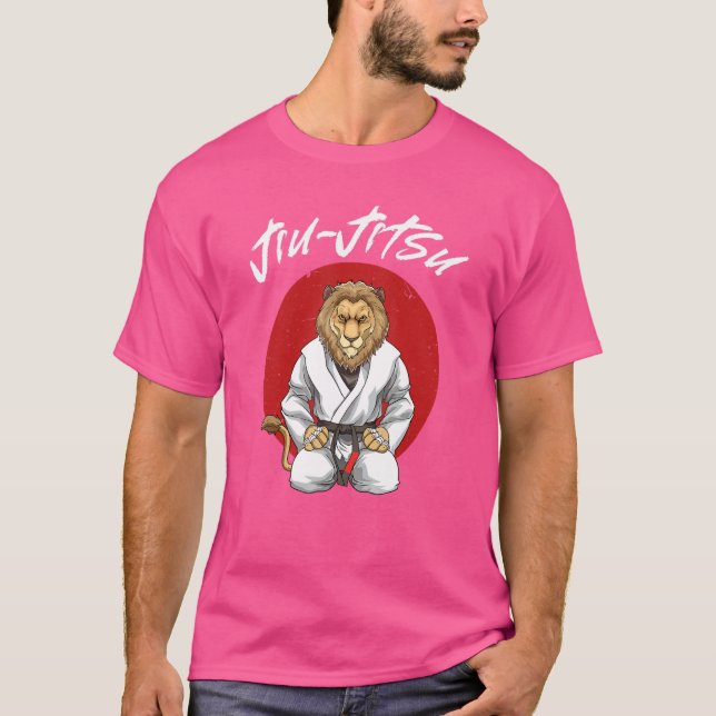 Camiseta Jiu Jitsu Lion Brasileiro Jiu Jitsu Mma Grappling (Frente)