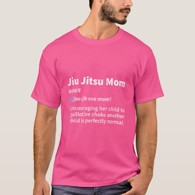 Camiseta Jiu Jitsu Mãe Definição Funny Guillotine Choke Gr (Frente)