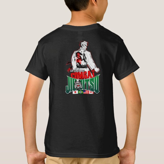 Camiseta Jiu-Jitsu para miúdos (Verso)
