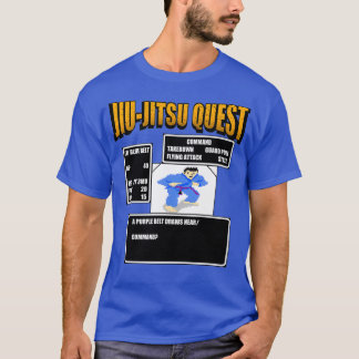 Camiseta Jiu Jitsu Quest BJJ MMA Retro gaming
