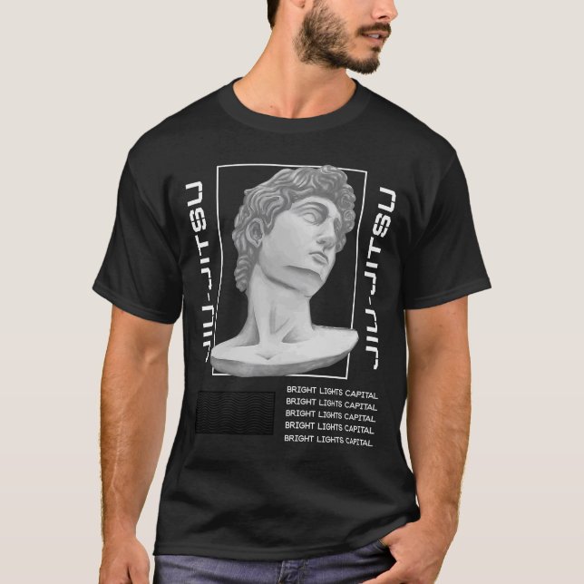 Camiseta Jiu Jitsu Statue Head MMA Luta BJJ Boxing (Frente)