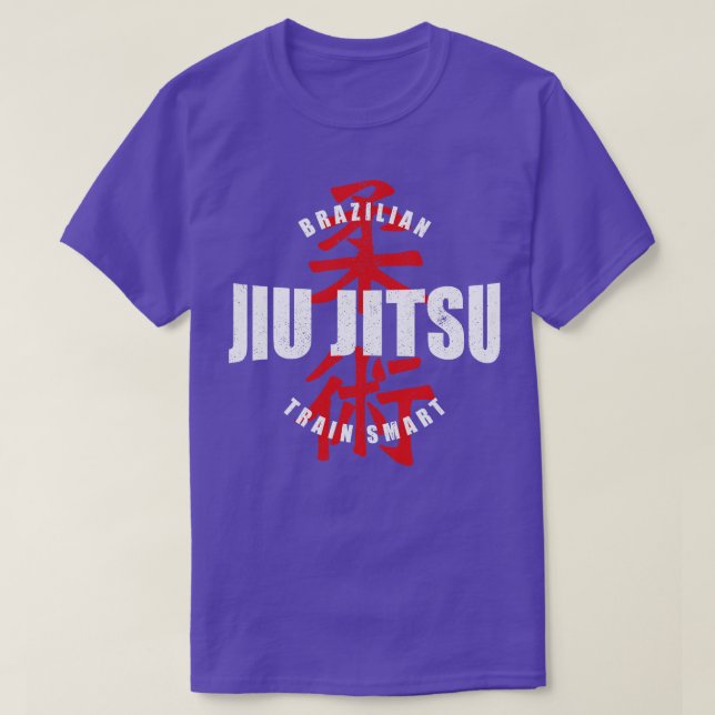 Camiseta Jiu Jitsu Train Smart (Frente do Design)