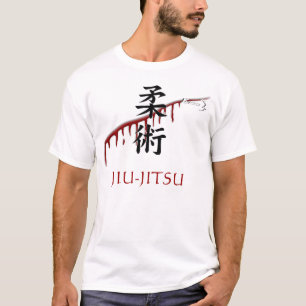 Camiseta JIU-JITSU - Tubarão/branco
